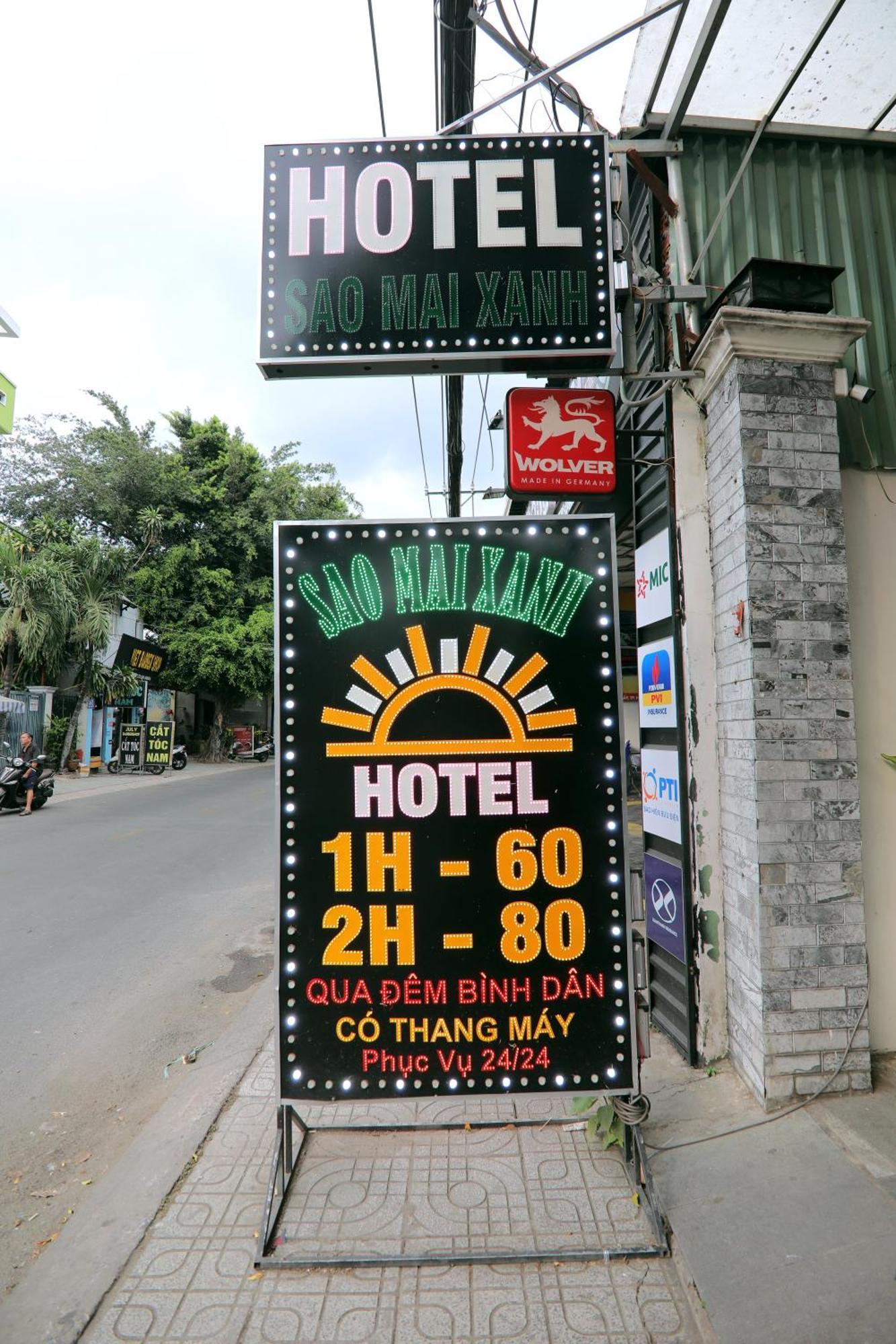 Khach San Sao Mai Xanh - Sao Mai Xanh Hotel مدينة هوشي منه المظهر الخارجي الصورة